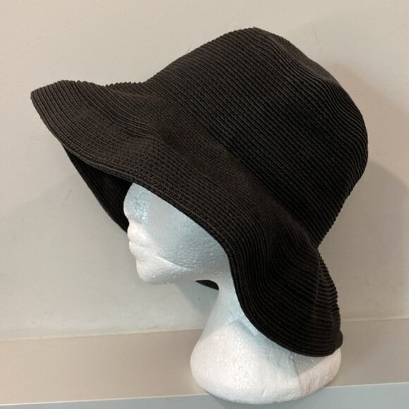 Festival Black Floppy Wide Brim Sun Hat - Picture 5 of 8